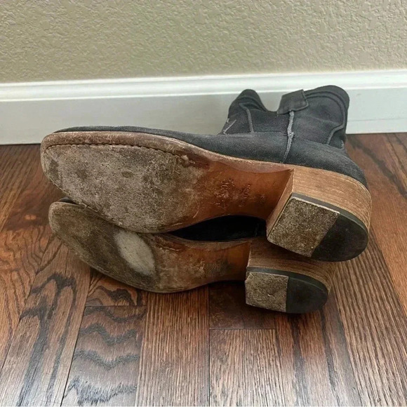 I.N.K. Made in Italy Black Leather Pull On Chelsea Booties Boots 39 Sz US 8-9 - Picture 12 of 16